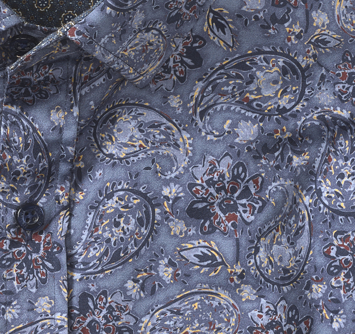 Men's Printed Cotton Shirt / Johnston Murphy