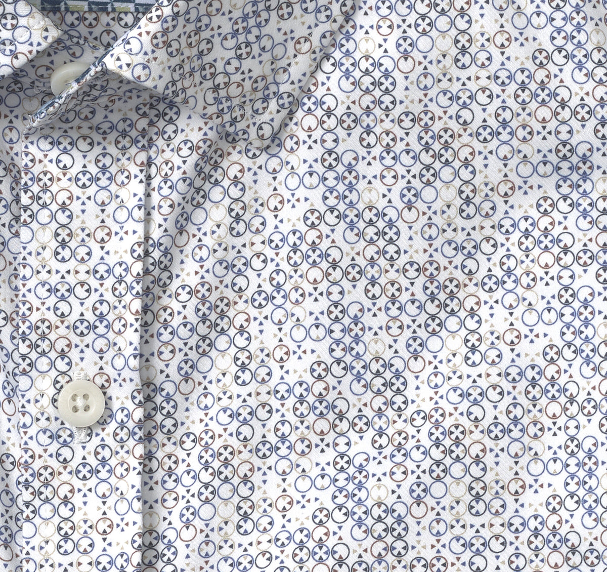 Men's Printed Cotton Shirt / Johnston Murphy