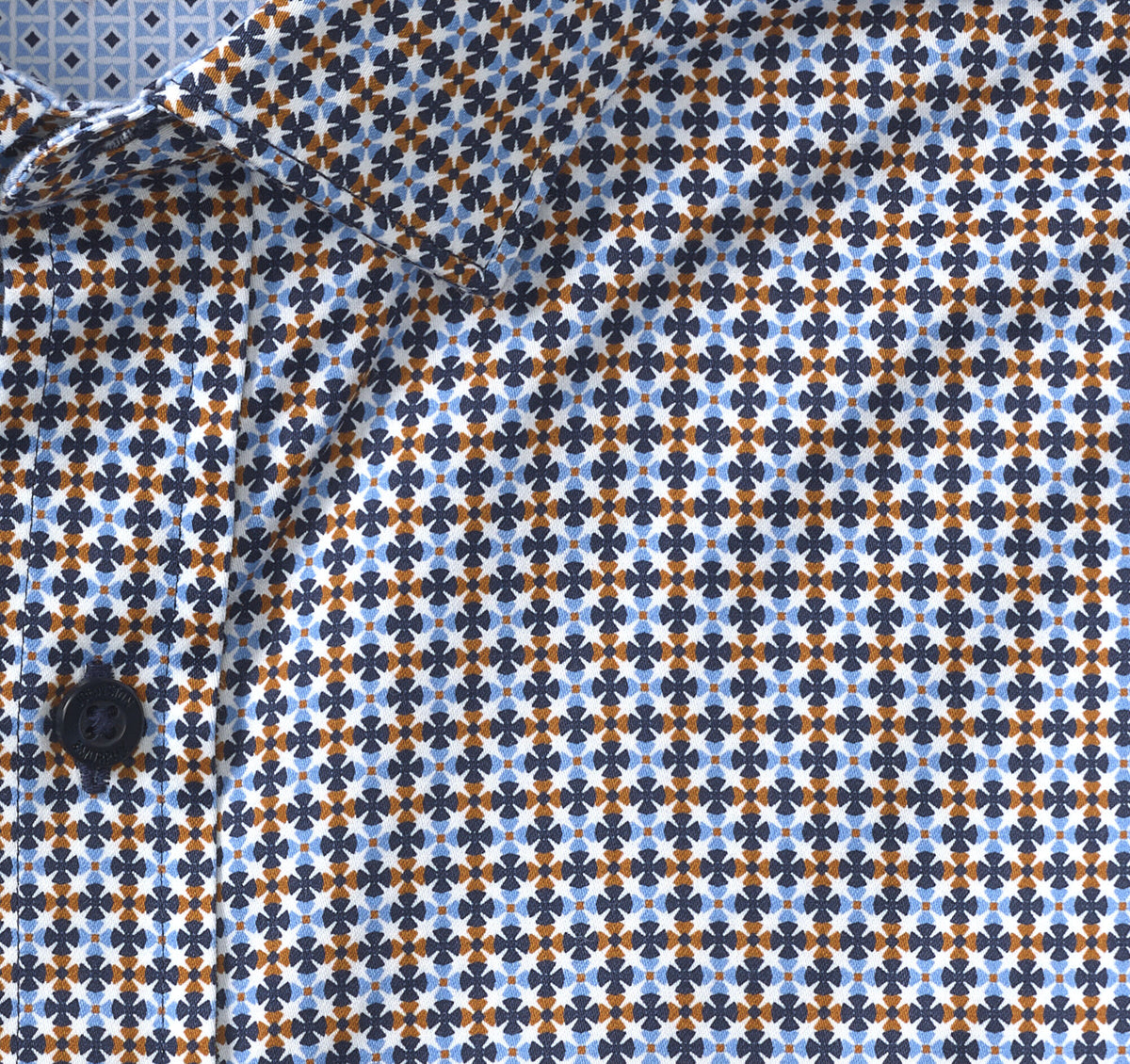 Men's Printed Cotton Shirt / Johnston Murphy