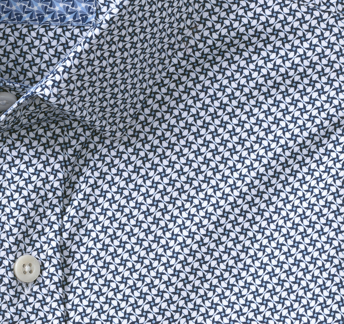 Men's Printed Cotton Shirt / Johnston Murphy