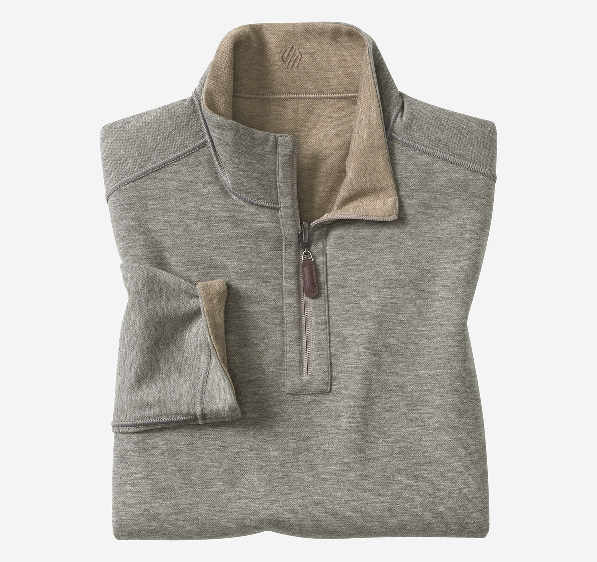 Men's Icon Reversible Solid Quarter-Zip / Johnston Murphy