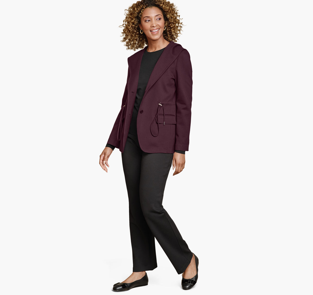 Women's XC Flex® Shawl-Collar Blazer with Hood / Johnston Murphy