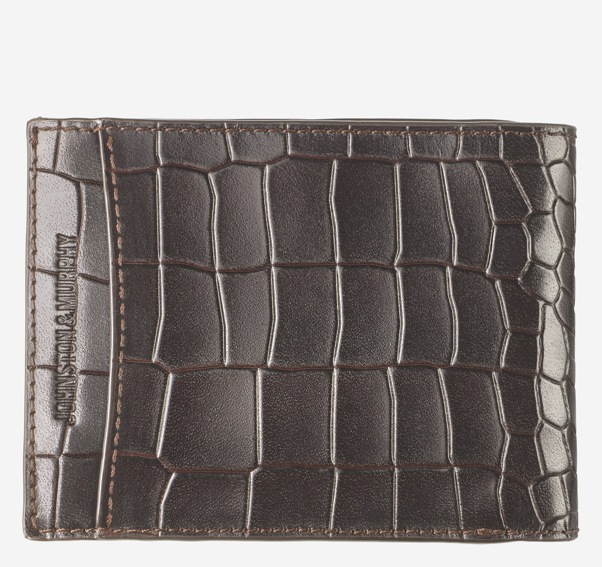 Men's Croc-Embossed Leather Billfold Wallet / Johnston Murphy