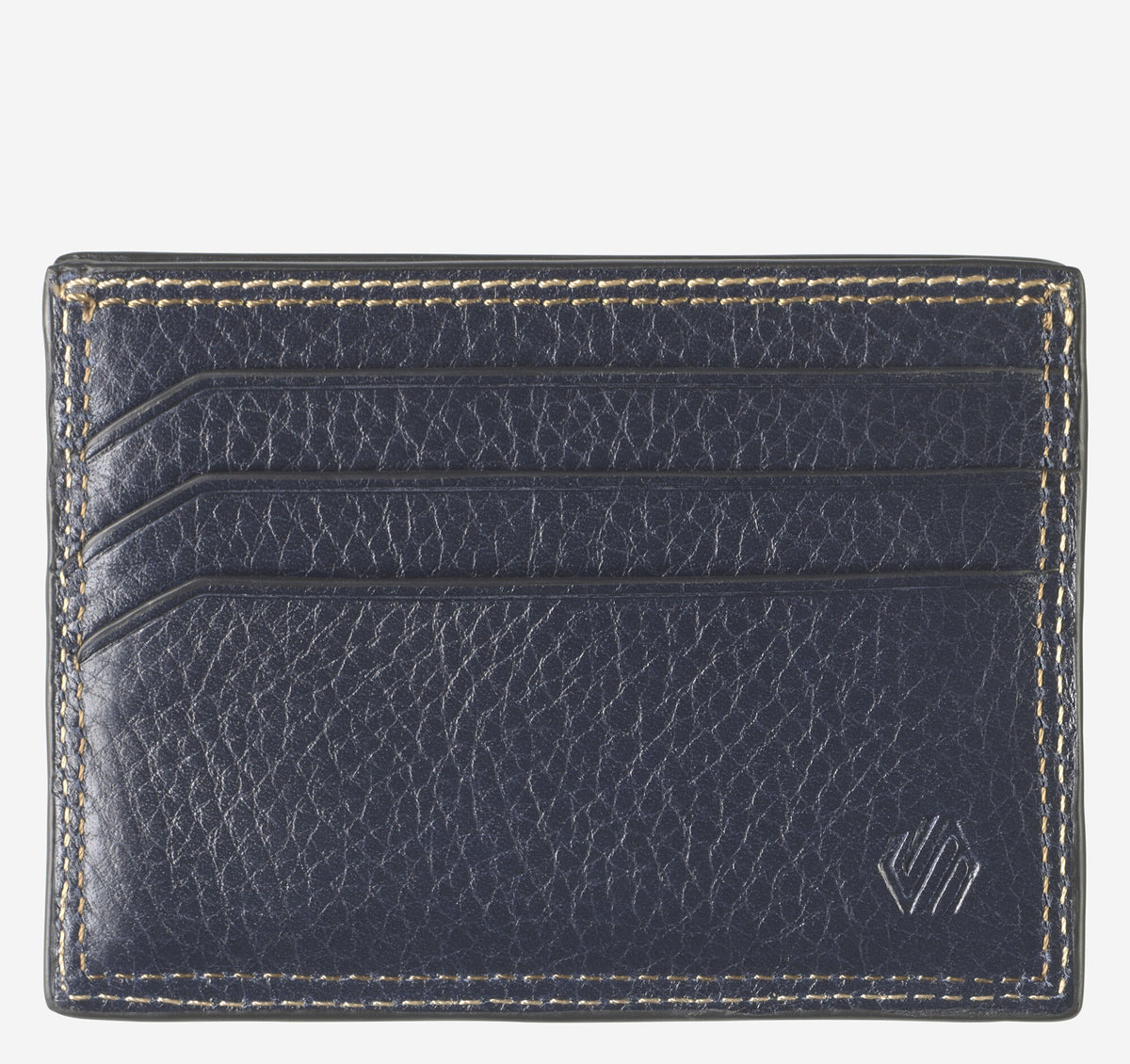 Men's Double Contrast Stitch Weekender Card Wallet / Johnston Murphy