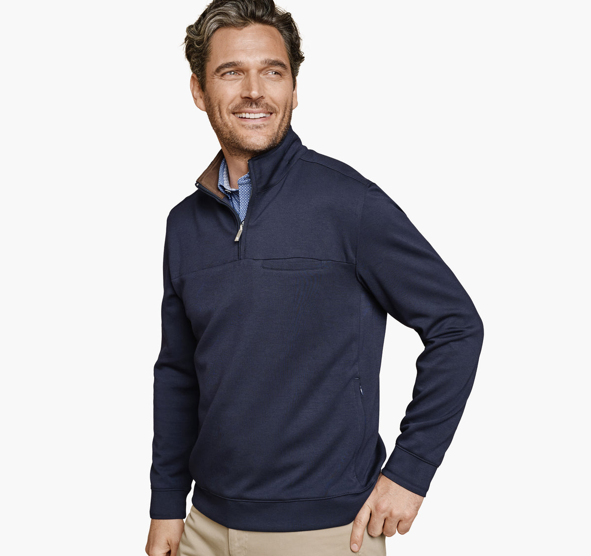 Men's Essential Quarter-Zip / Johnston Murphy