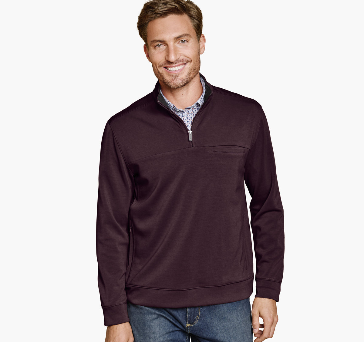 Men's Essential Quarter-Zip / Johnston Murphy