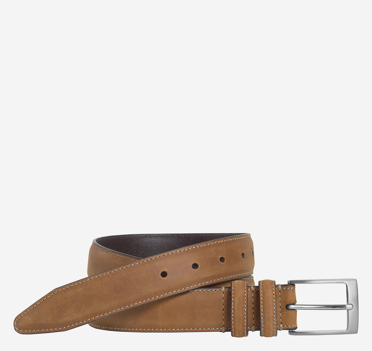Men's Distressed Casual Belt / Johnston Murphy
