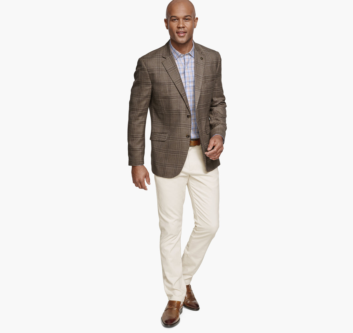 Men's Dress Plaid Blazer / Johnston Murphy