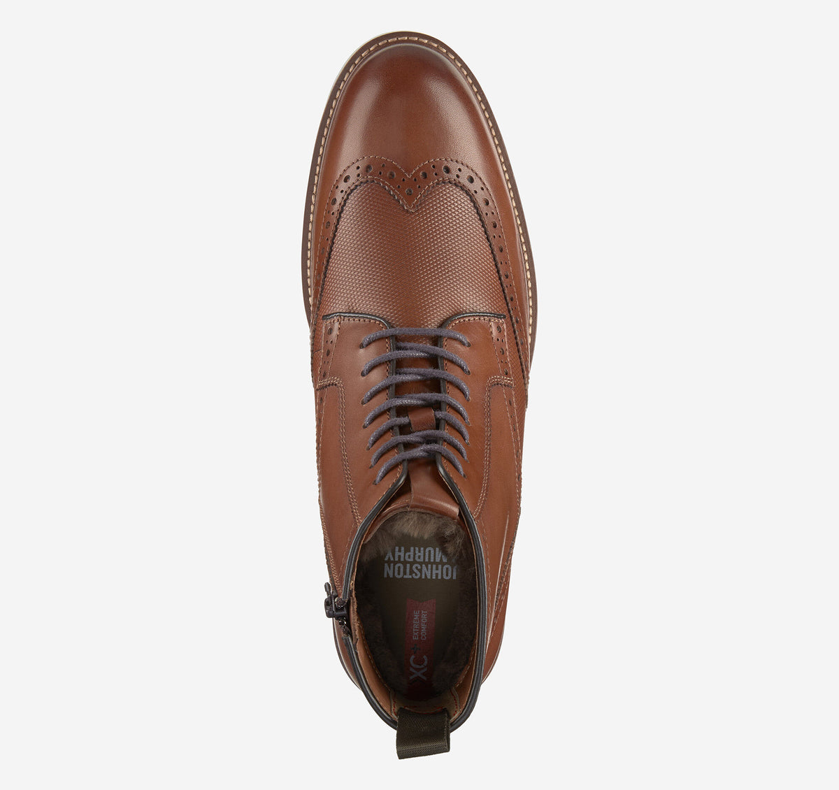 Men's XC+™ Durham Embossed Wingtip Shearling Boot / Johnston Murphy