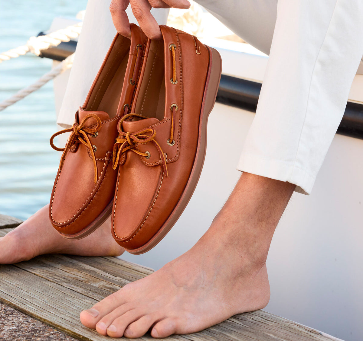 Men's Monaco 2-Eye Boat Shoe / Johnston Murphy