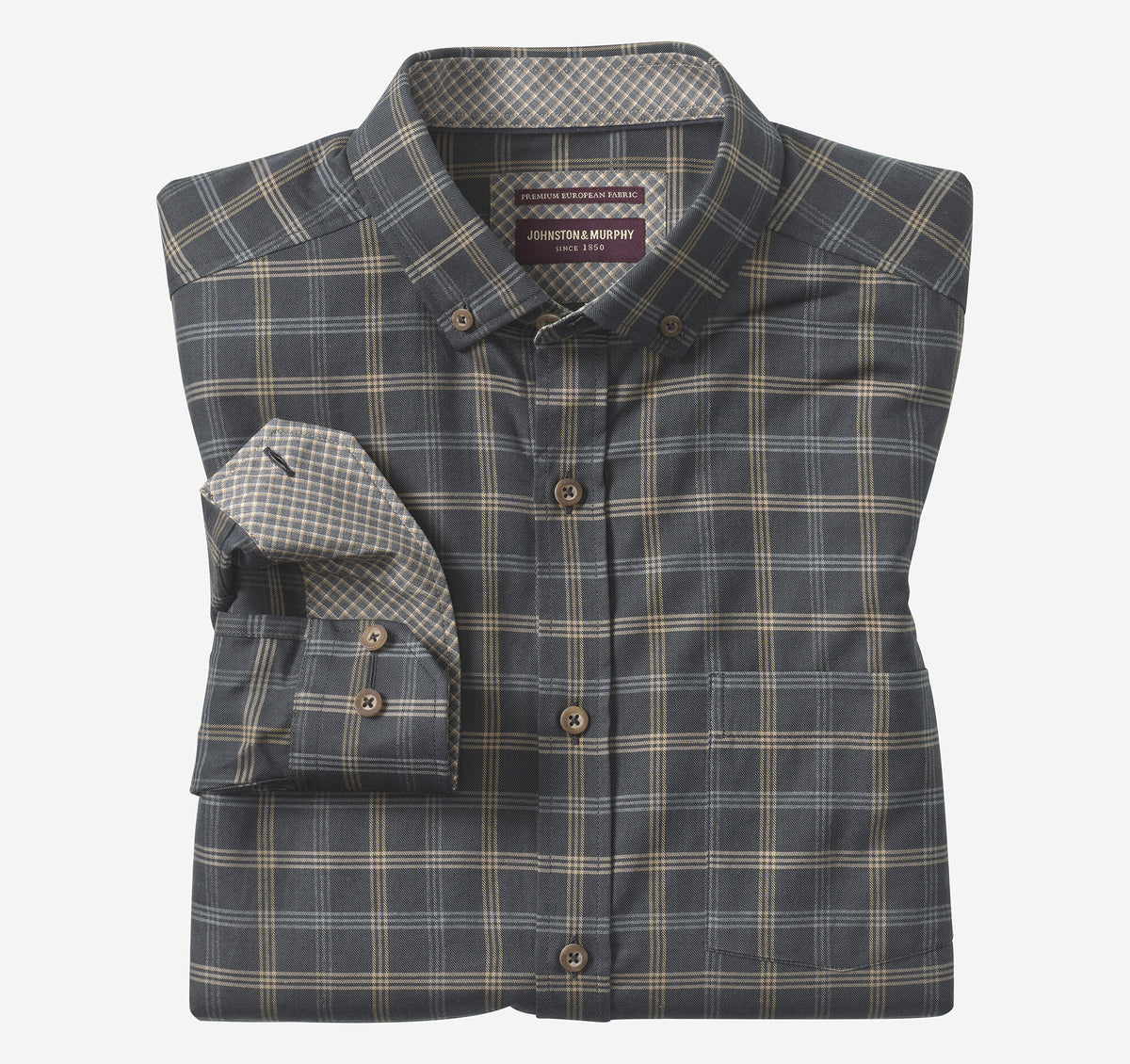Men's Heathered Woven Shirt / Johnston Murphy
