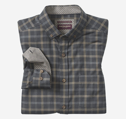 Men's Heathered Woven Shirt / Johnston Murphy