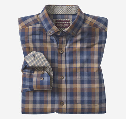 Men's Heathered Woven Shirt / Johnston Murphy
