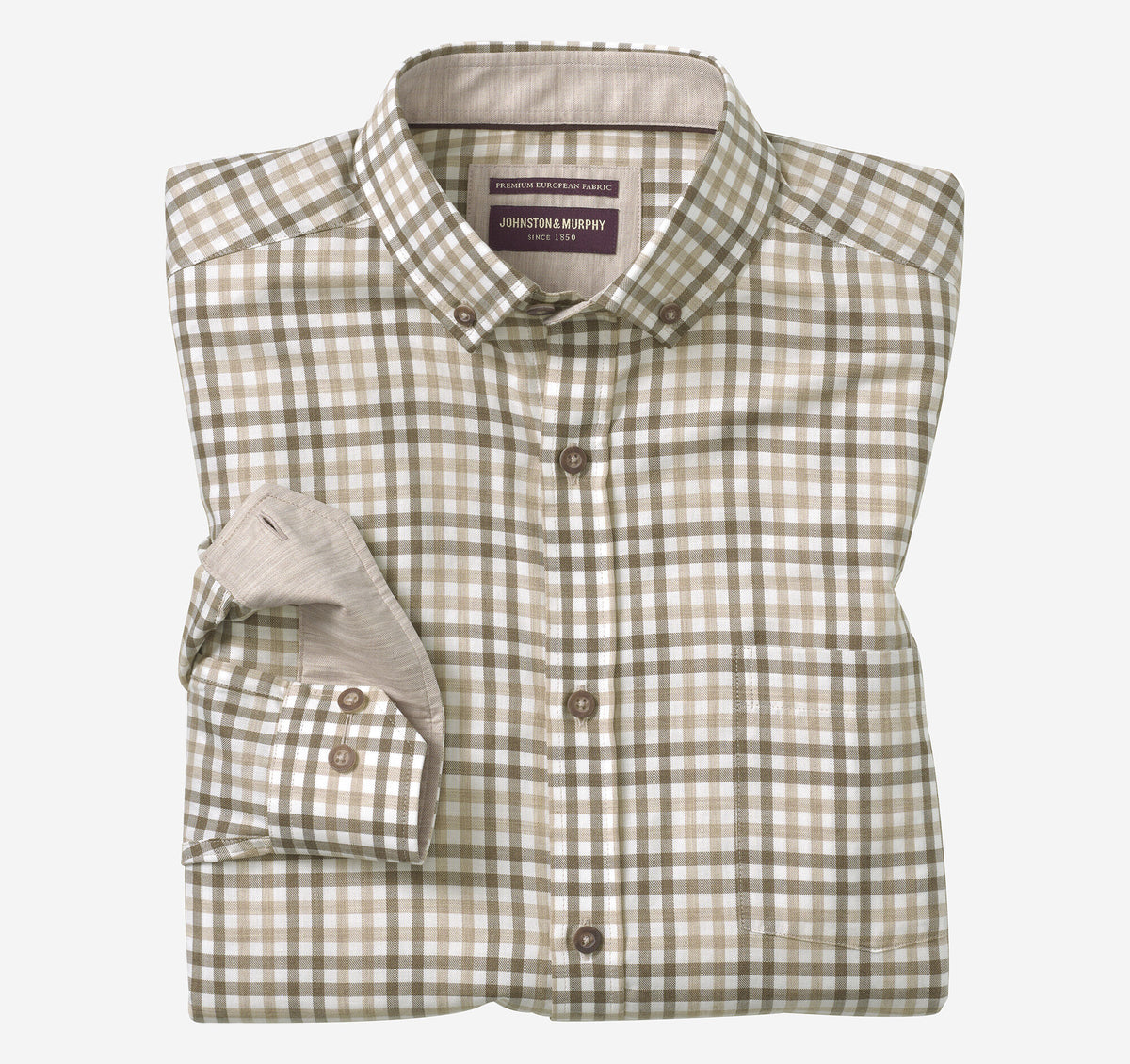 Men's Heathered Woven Shirt / Johnston Murphy