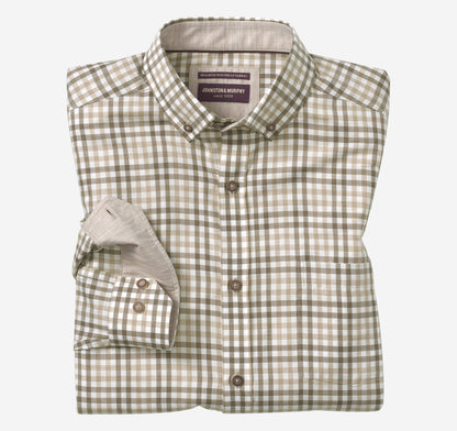 Men's Heathered Woven Shirt / Johnston Murphy