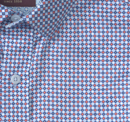 Men's Printed Cotton Shirt / Johnston Murphy