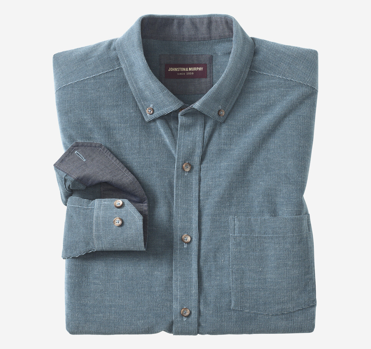 Men's Textured Corduroy Shirt / Johnston Murphy