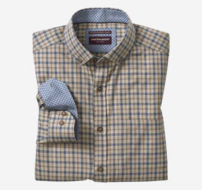 Men's Heathered Woven Shirt / Johnston Murphy