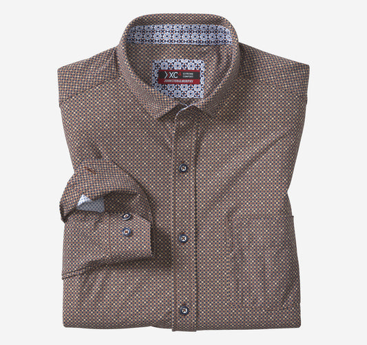 Men's XC4® Motion Long-Sleeve Print Knit Shirt / Johnston Murphy