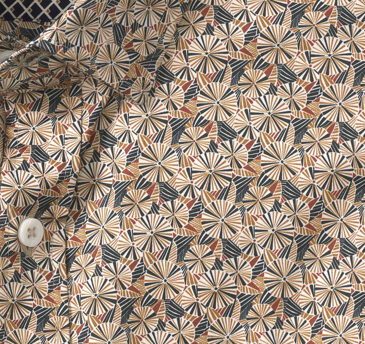 Men's Printed Cotton Shirt / Johnston Murphy
