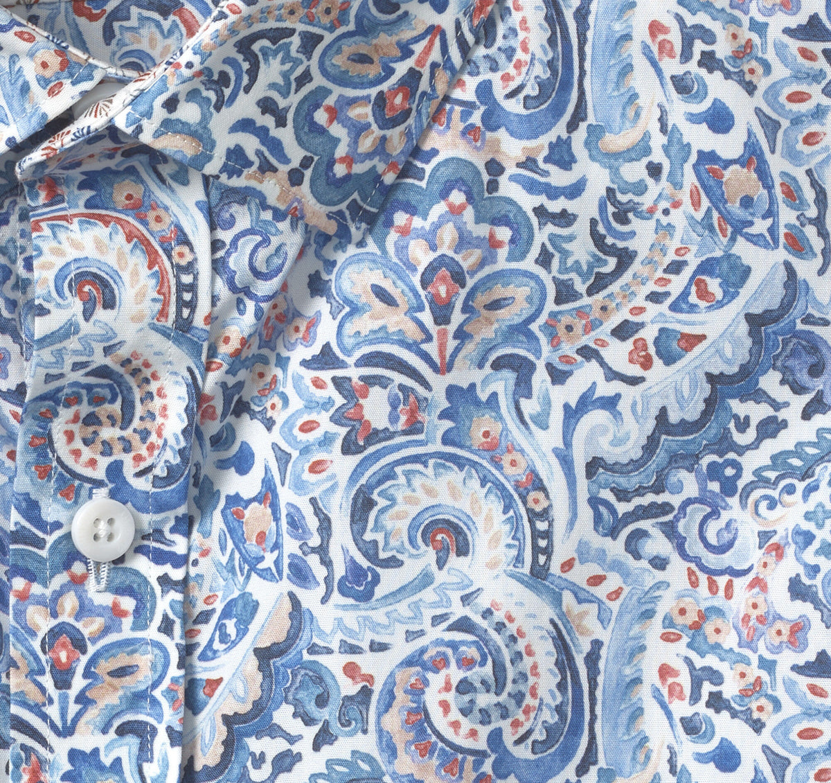 Men's Printed Cotton Shirt / Johnston Murphy
