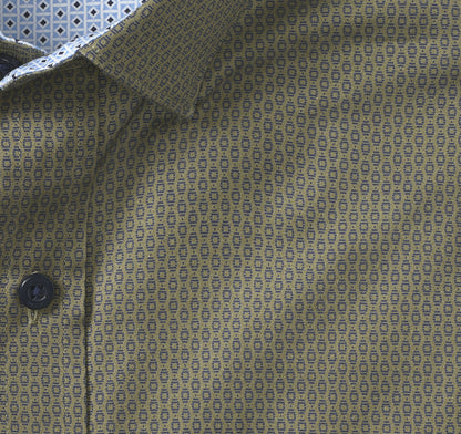 Men's Printed Cotton Shirt / Johnston Murphy