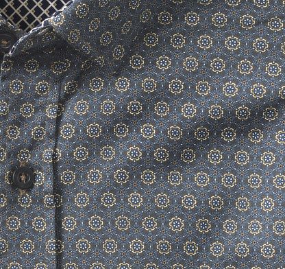 Men's Printed Cotton Shirt / Johnston Murphy