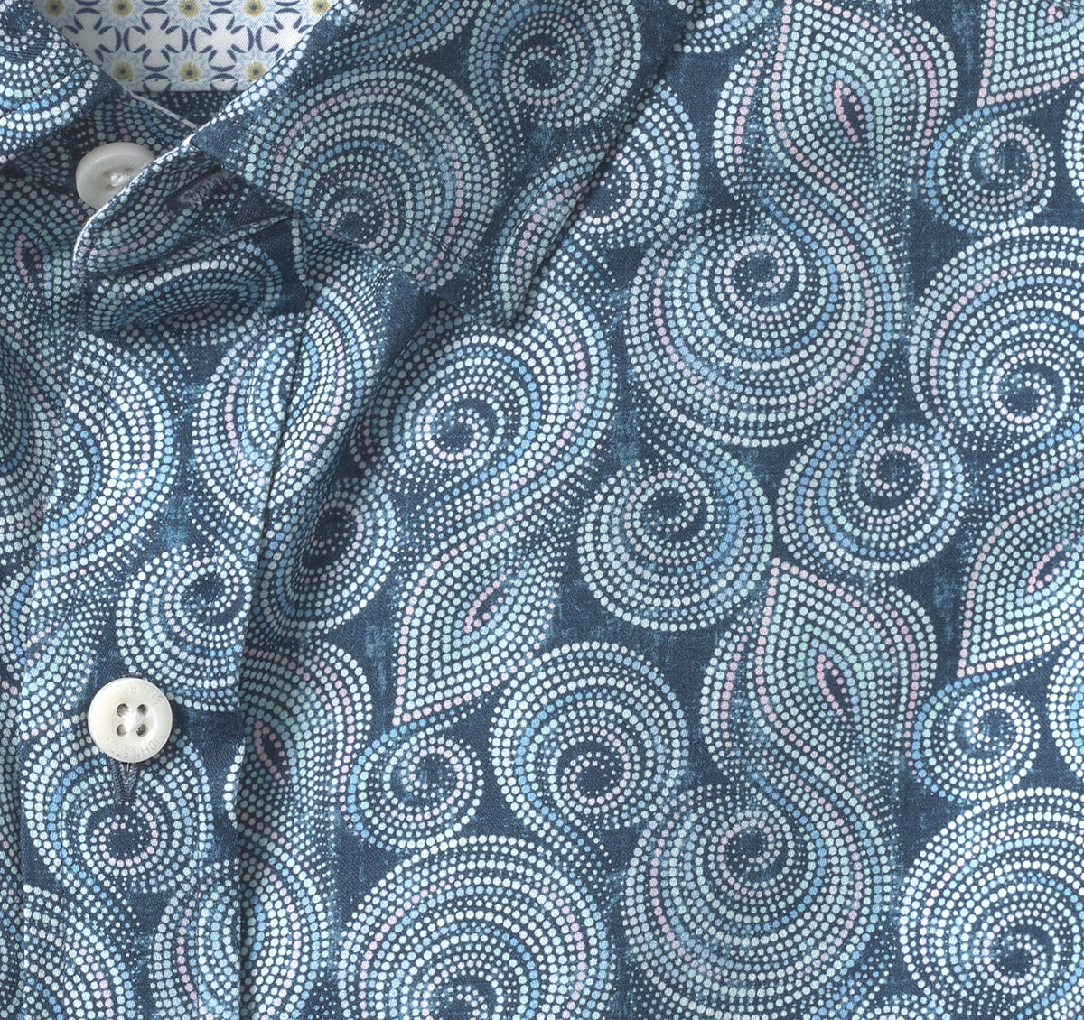 Men's Printed Cotton Shirt / Johnston Murphy