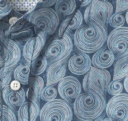 Men's Printed Cotton Shirt / Johnston Murphy