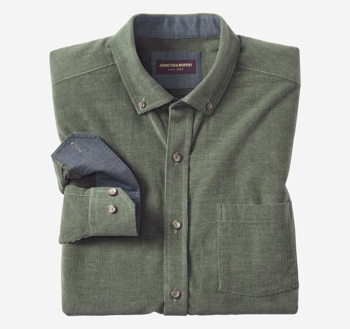 Men's Textured Corduroy Shirt / Johnston Murphy