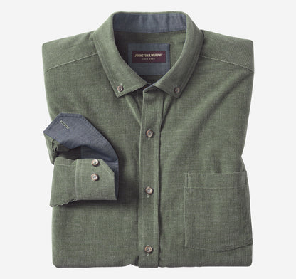 Men's Textured Corduroy Shirt / Johnston Murphy