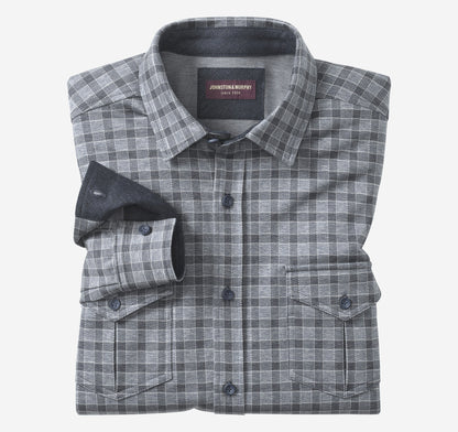Men's Button-Front Knit Shirt / Johnston Murphy