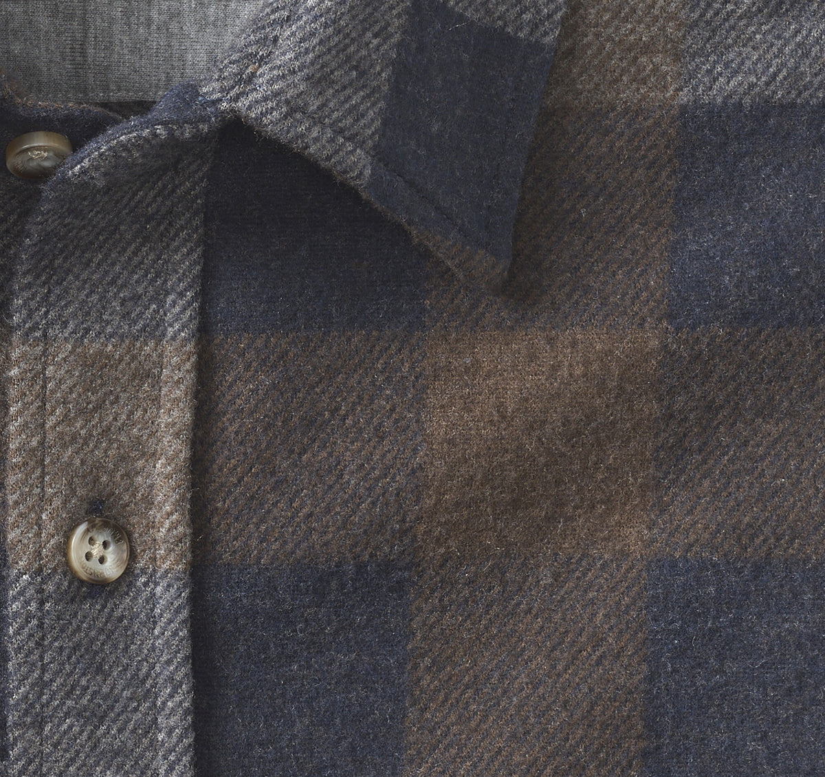 Men's Brushed Button-Front Knit Shirt / Johnston Murphy