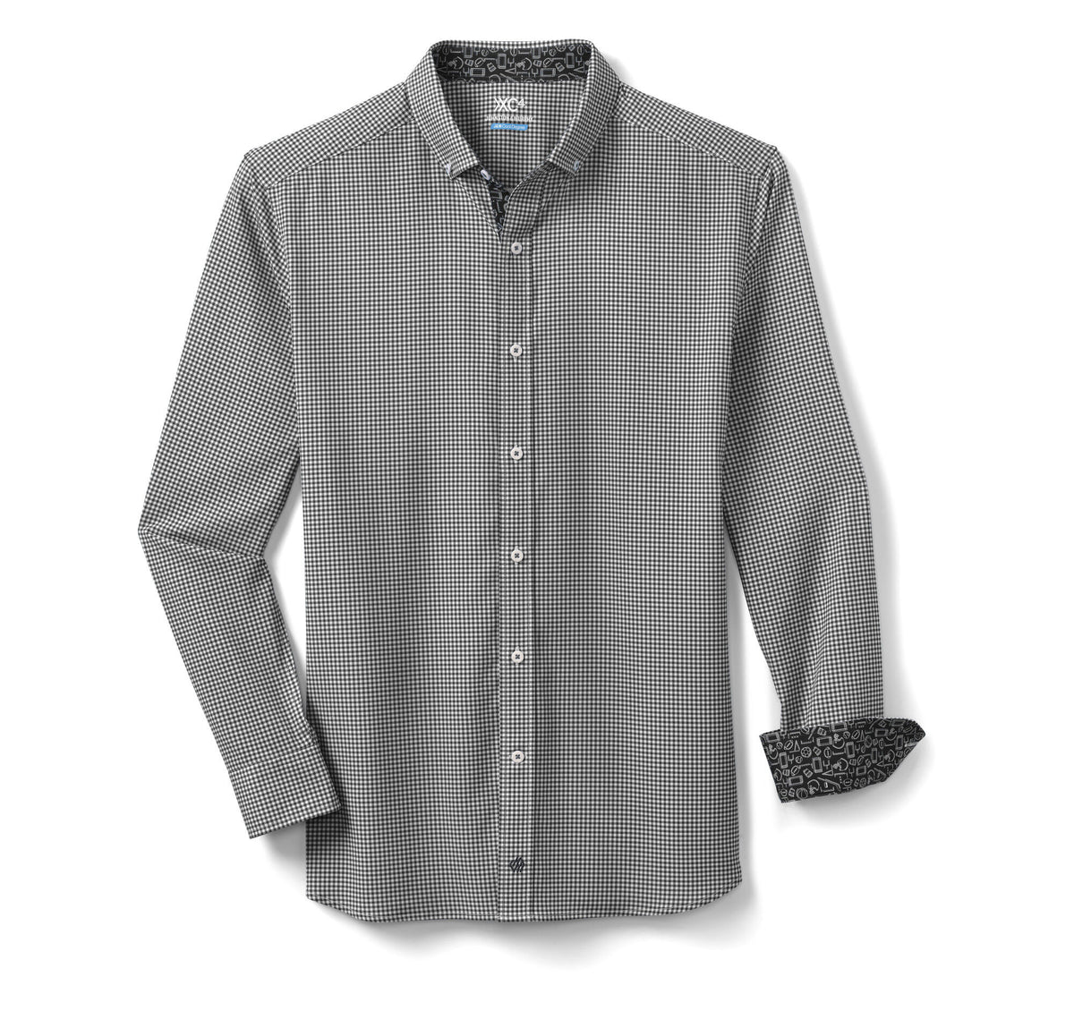Men's Game Day XC4® Long-Sleeve Gingham Shirt / Johnston Murphy