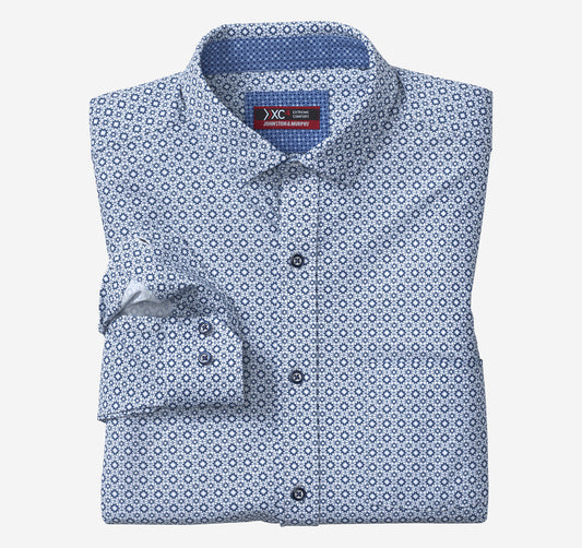 Men's XC4® Motion Long-Sleeve Print Knit Shirt / Johnston Murphy