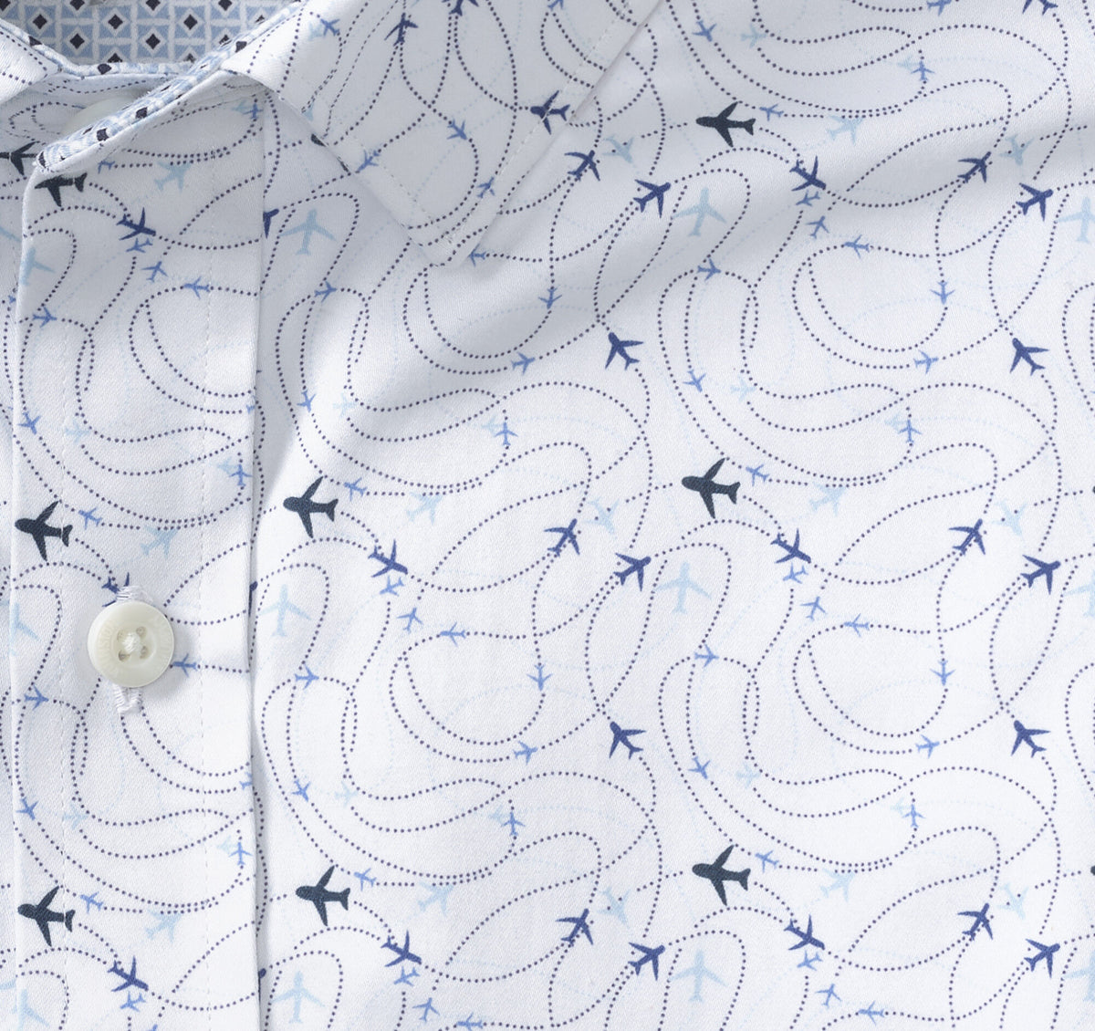 Men's Printed Cotton Shirt / Johnston Murphy