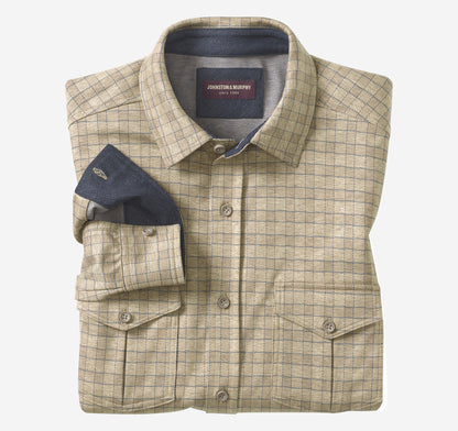 Men's Button-Front Knit Shirt / Johnston Murphy
