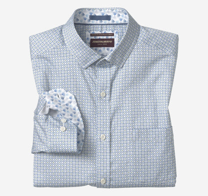 Men's Printed Cotton Shirt / Johnston Murphy