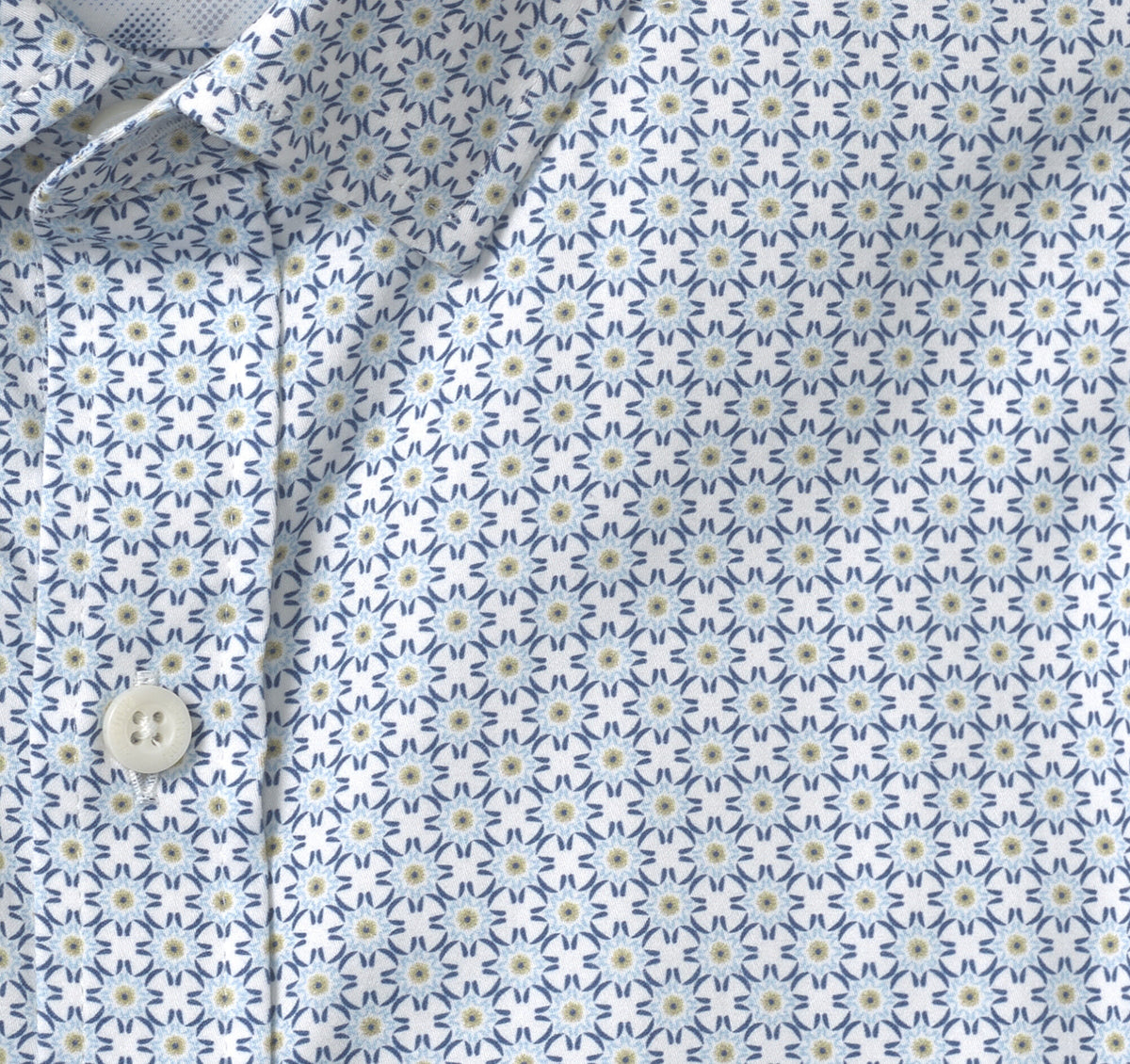 Men's Printed Cotton Shirt / Johnston Murphy