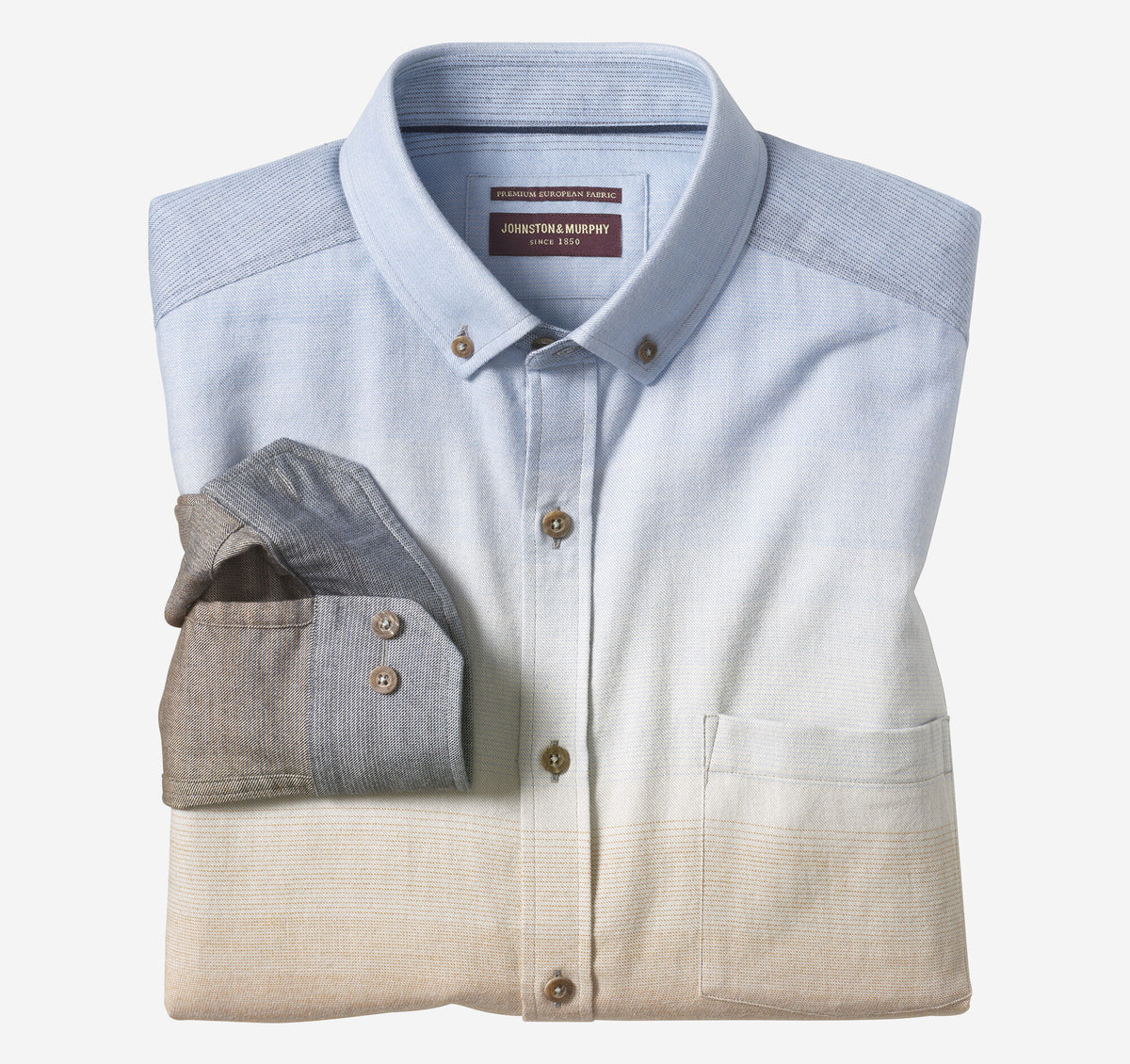 Men's Heathered Woven Shirt / Johnston Murphy