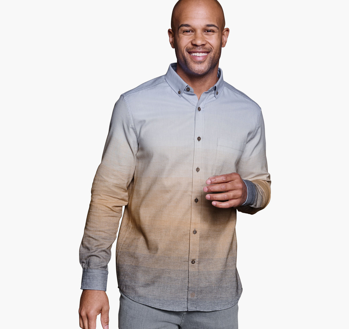 Men's Heathered Woven Shirt / Johnston Murphy