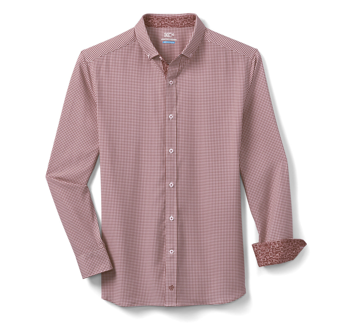 Men's Game Day XC4® Long-Sleeve Gingham Shirt / Johnston Murphy