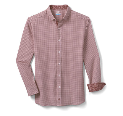 Men's Game Day XC4® Long-Sleeve Gingham Shirt / Johnston Murphy