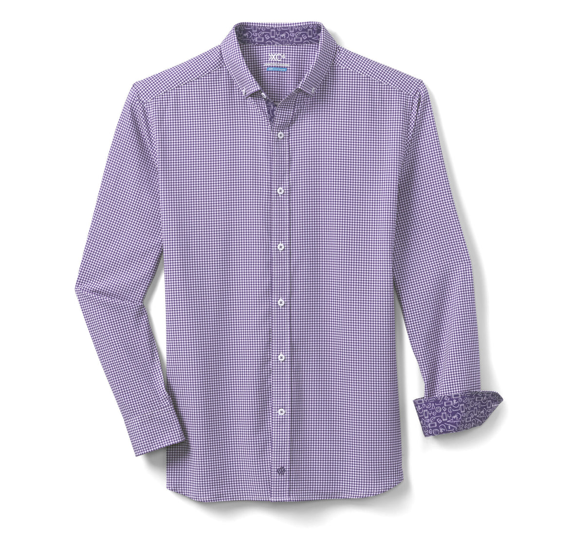 Men's Game Day XC4® Long-Sleeve Gingham Shirt / Johnston Murphy