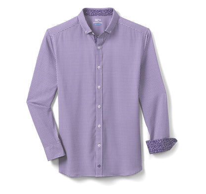 Men's Game Day XC4® Long-Sleeve Gingham Shirt / Johnston Murphy