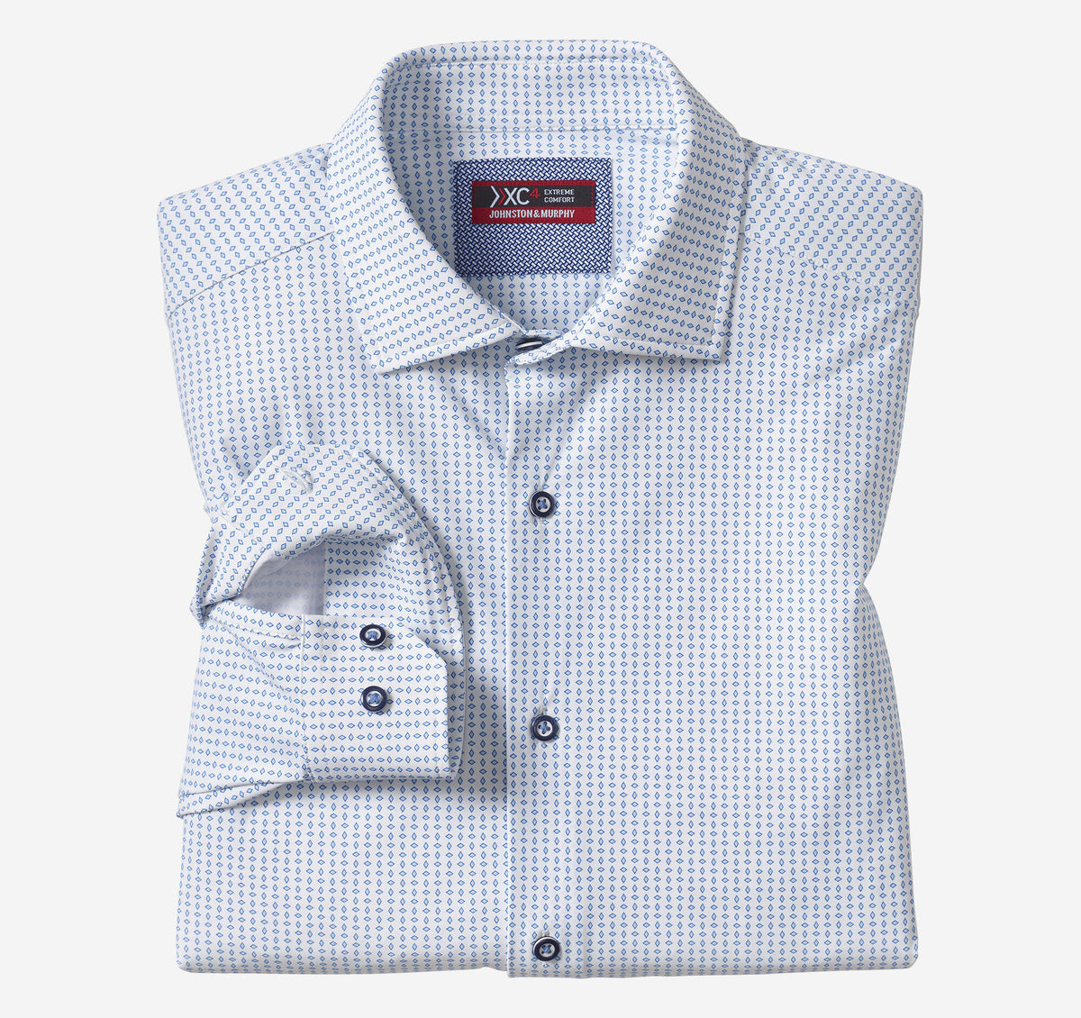 Men's XC4® Motion Long-Sleeve Dress Knit Shirt / Johnston Murphy