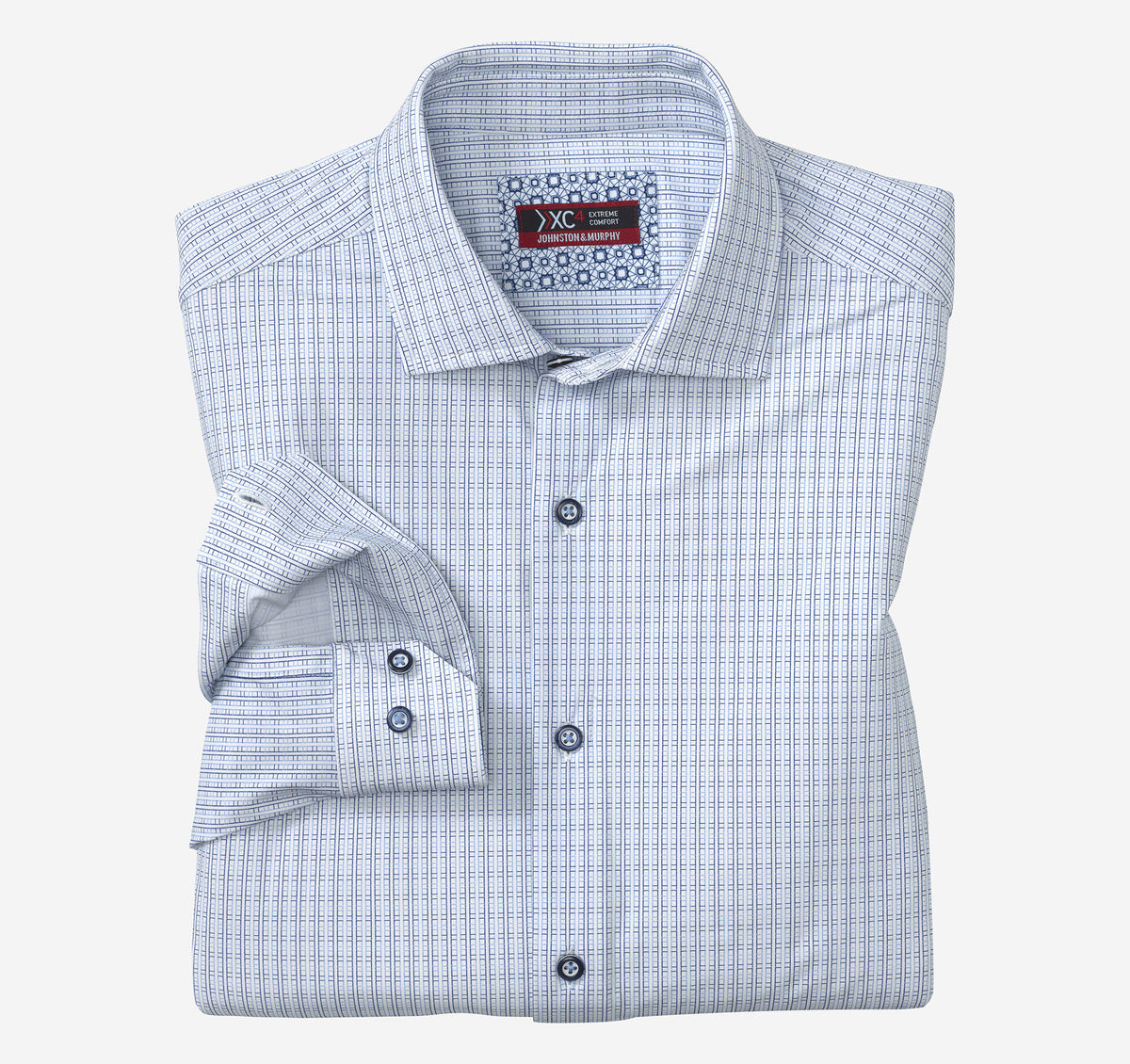Men's XC4® Motion Long-Sleeve Dress Knit Shirt / Johnston Murphy