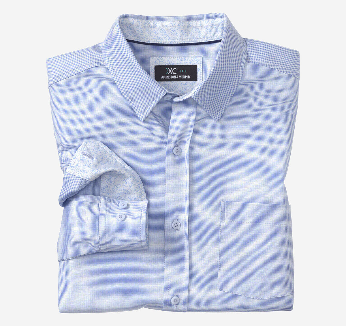 Men's XC Flex® Stretch Long-Sleeve Shirt / Johnston Murphy