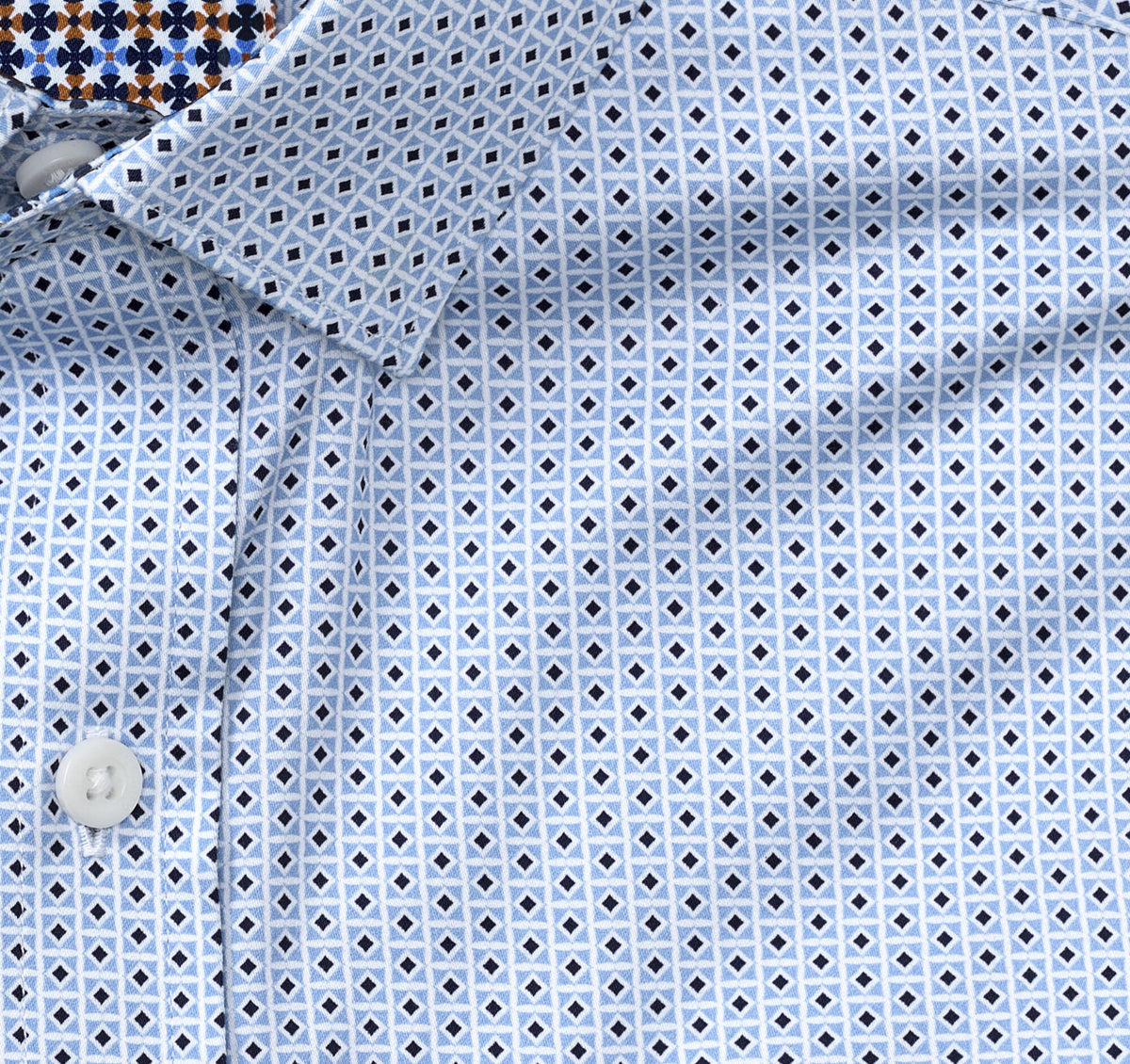Men's Printed Cotton Shirt / Johnston Murphy