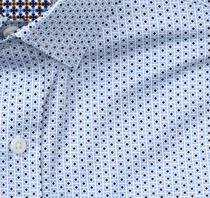 Men's Printed Cotton Shirt / Johnston Murphy